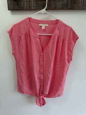 Emaline, pink women's top/blouse small